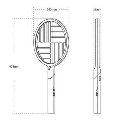 Mini Electric Fly Swatter Racket with Light Handheld Personal Bug Zapper Mosquito Zapper Rechargeable 3 Layer Electric Grid: Type: Mosquito Nets & Insect Screens.