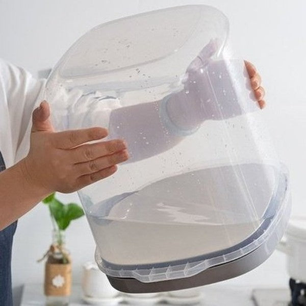 Rice Storage Bin with Measuring Cup. Sealed Flour Storage Tank 1.2L/5KG Food Storage Container Airtight Rice. Food Storage. Product Type: Food Storage Containers.