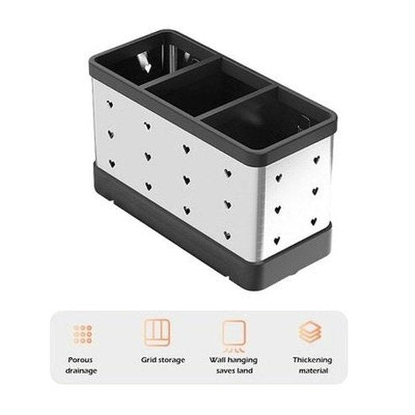Kitchen Cutlery Storage Shelves Drain Tableware Holder Chopstick Spoon Fork Storage Box Chopsticks Cage Save Space. Type: Kitchen Utensil Holders & Racks.