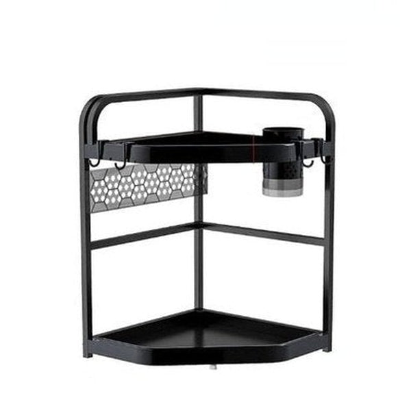Kitchen Corner Shelving Tripod Seasoning Organizer Rack