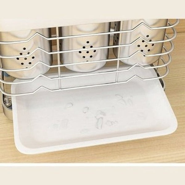 304 Stainless Steel Kitchen Utensil Countertop Rack