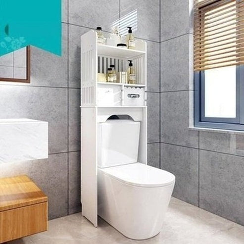 Vanity Wooden Bathroom Cabinet Over Toilet. Storage Cabinet and Space Saver for Mounting on WC Bathroom. Bathroom Accessories. Type: Bathroom Accessory Mounts.