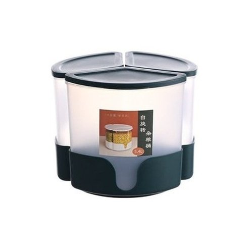 Rotating Cookie Stand Food Fruit Bean Grain Dog Cans Bucket Containers Lids Cereal Pasta Nut Home Container Dry Beans Grid Dispenser. Type: Food Storage Containers.