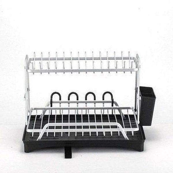 Aluminum Dish Drying Rack With Drain Board