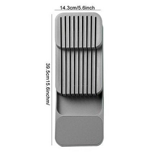 Cutlery Drawer Organizer Tray Holder Knife Spoon Forks Tableware Organizer Spice Bottle Container Knives Block Shelf. Kitchen Organizers: Knife Blocks & Holders.