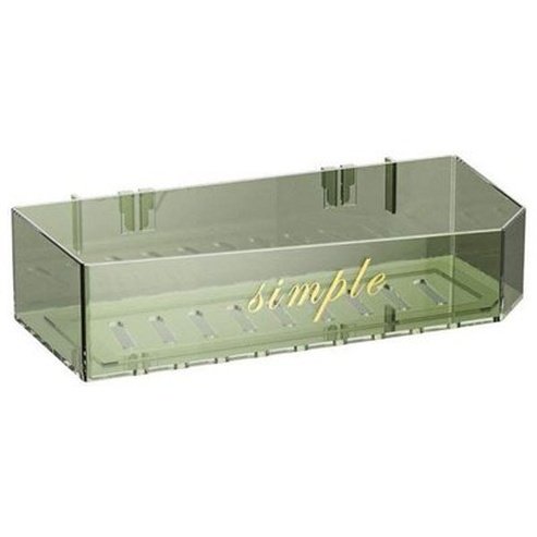 Wall-Mounted Hollow Design Clear Shampoo Storage Rack