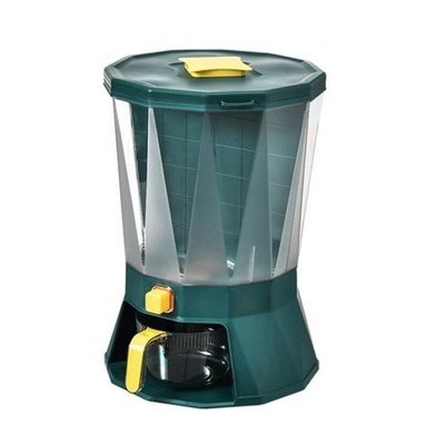 Rotating rice barrel with dosing dispenser. Rotating Rice Barrels Measuring Sub-Grate Rice Barrels Grain Dispenser. Food Storage. Type: Food Storage Containers.