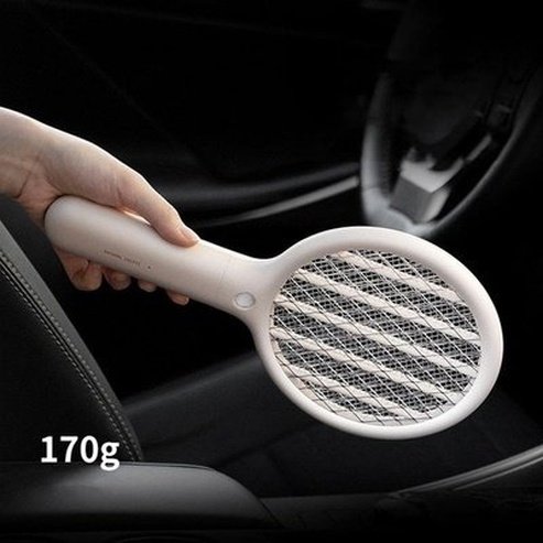 Mini Electric Fly Swatter Racket with Light Handheld Personal Bug Zapper Mosquito Zapper Rechargeable 3 Layer Electric Grid: Type: Mosquito Nets & Insect Screens.