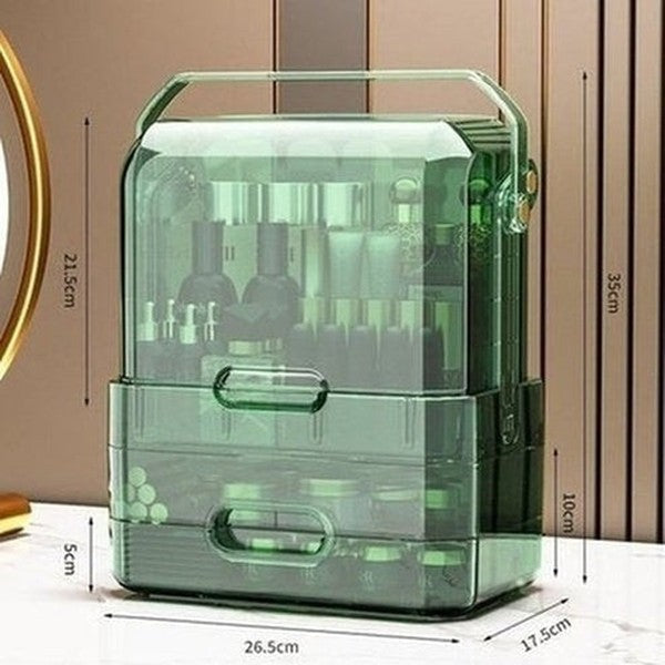 Large Capacity Desktop Cosmetic Storage Box. Organizer Cosmetic Storage Box Makeup Organizer Lipstick Holder Clear Acrylic Drawer. Type: Household Storage Containers.