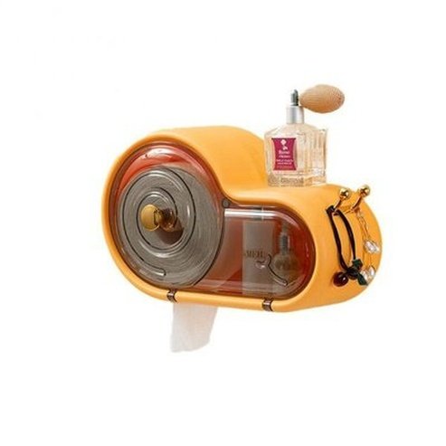 Wall Mounted Toilet Paper Holder Waterproof Tissue Box Cute Snail Bathroom Storage Rack Tray Bathroom. Bathroom Accessories. Type: Toilet Paper Holders.