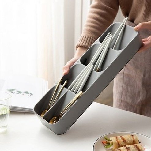 Cutlery Drawer Organizer Tray Holder Knife Spoon Forks Tableware Organizer Spice Bottle Container Knives Block Shelf. Type: Household Drawer Organizer Inserts.