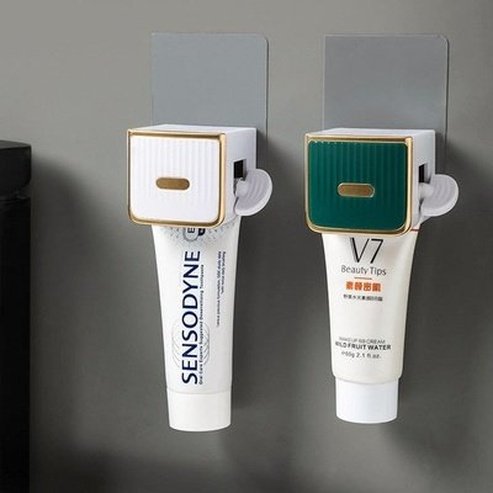 Wall Toothpaste Squeezer Holder Storage Rack Hand Cream Cleanser Lazy Squeeze Toothpaste Holde.r Bathroom Accessories: Toothpaste Squeezers and Dispensers