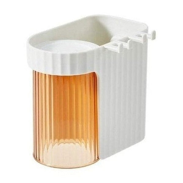 Wall-mounted Magnetic Mouthwash Cup Toothbrush Rack