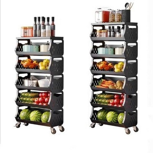 Modern Metal Kitchen Trolleys Simple Wheeled Cart