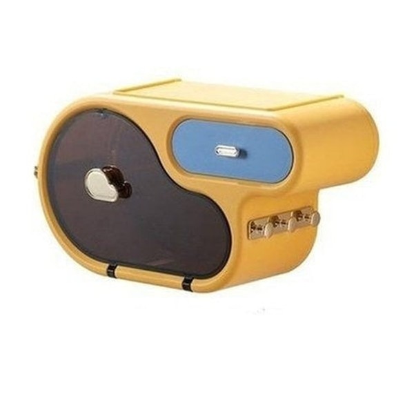 Wall Mount Toilet Paper Holder With Storage Drawer Bathroom Dispenser Storage Box Toilet Roll Holder Portable Plastic Waterproof Tissue Box. Toilet Paper Holders.