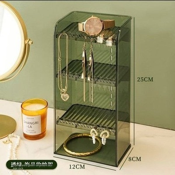 Cosmetic Storage Organizer Box Lipstick Holder Jewelry Organizer Clear Makeup Brush Shelf Desktop Dressing Table. Storage & Organization: Household Storage Containers.