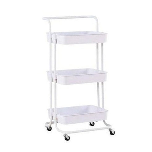 Bathroom Caddy with Standing Storage on Wheels