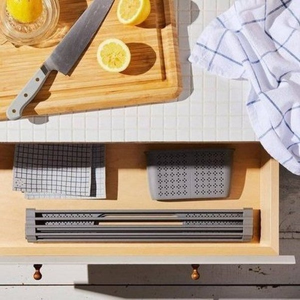 Roll Up Dish Drainer Over Sink Sheet Bottle Food Drainer Strainer Basket Strainer Drainer Tableware Dish Storage. Kitchen Tools and Utensils: Dish Racks and Drain Boards.