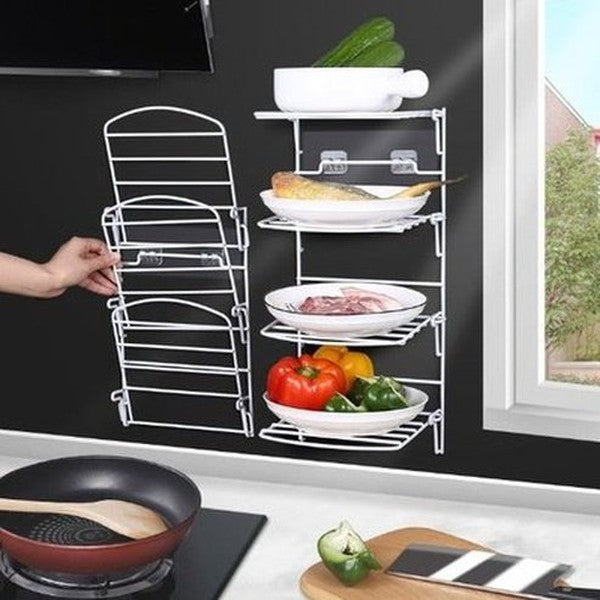 3/4 Tier Counter & Plate Organizer for Kitchen