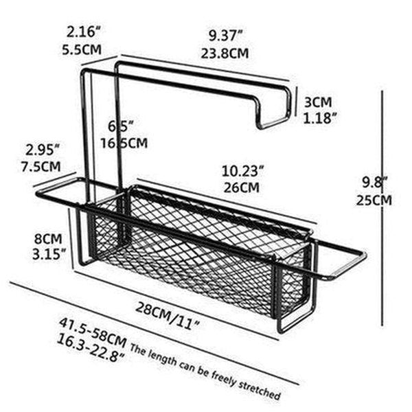 Telescopic Frame For Kitchen Sink With Sponge Holder