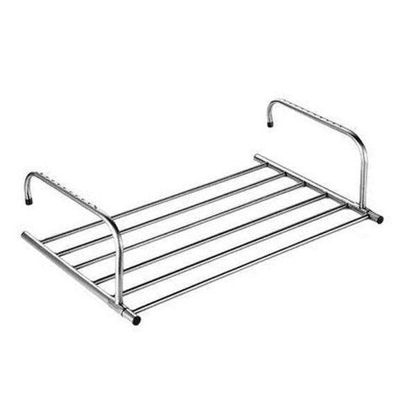 Balcony Pole Drying Rack Organizer Shoes Hanger