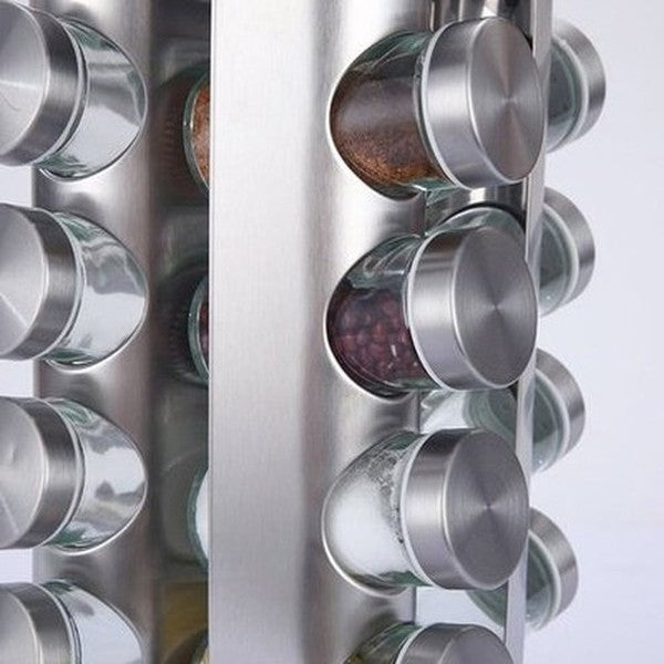 Rotating Stainless Steel Spice Organizer Rack