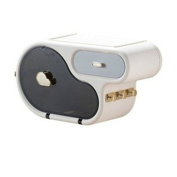 Wall Mount Toilet Paper Holder With Storage Drawer Bathroom Dispenser Storage Box Toilet Roll Holder Portable Plastic Waterproof Tissue Box. Toilet Paper Holders.