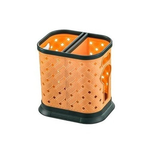 3 Grid Plastic Knife Cage Hollow Drain Cutlery Holder Knives Spoon Fork Storage Rack Container Kitchen Organizer. Kitchen Organizers. Type: Knife Blocks & Holders.