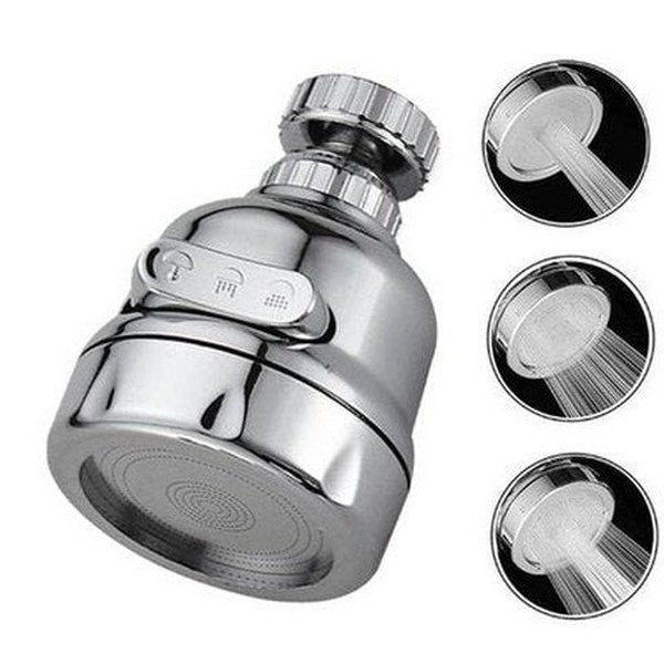 Kitchen Faucet Adapter 3 Modes Faucet Splash Filter Nozzle Bathroom Water Saving Bubble Home Faucet Extender 360° Rotatable Diffuser. Type: Faucet Aerators.