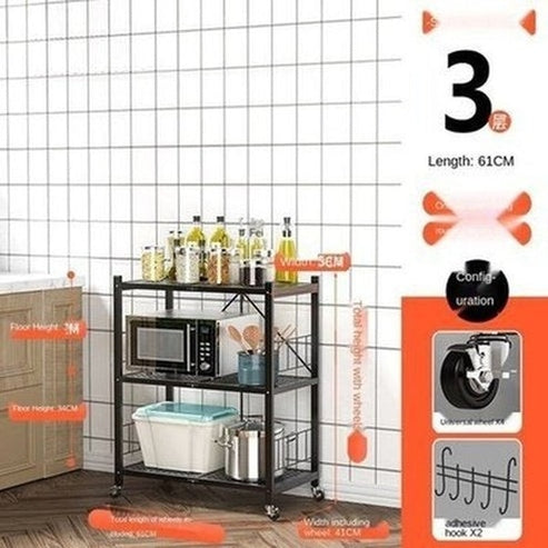 Rolling Multi-layer Storage Shelving