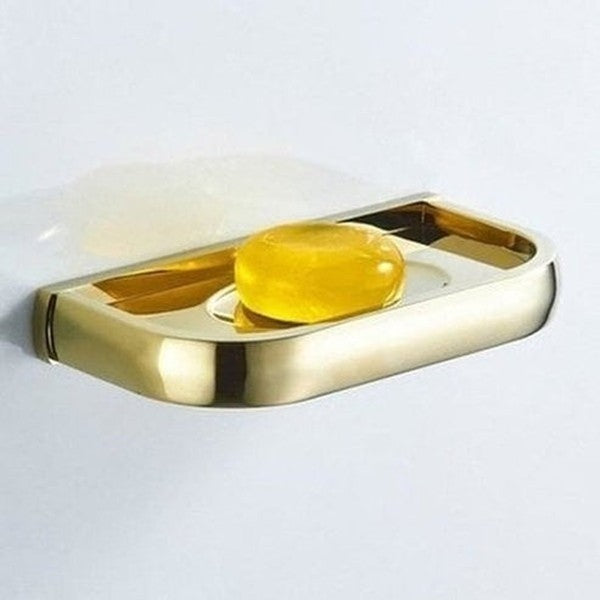 Gold Wall Mounted Bathroom Soap Dish Holder