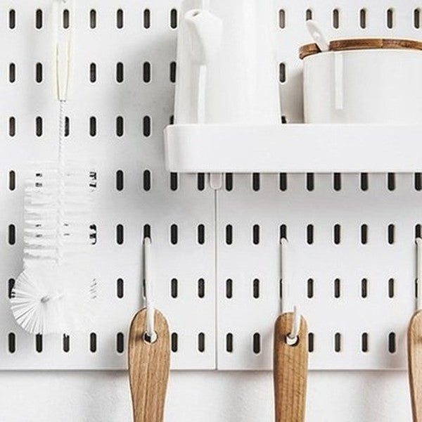 Wall Mount Hanging DIY Pegboard Dish Rack Kit
