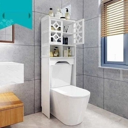 Vanity Wooden Bathroom Cabinet Over Toilet. Storage Cabinet and Space Saver for Mounting on WC Bathroom. Bathroom Accessories. Type: Bathroom Accessory Mounts.