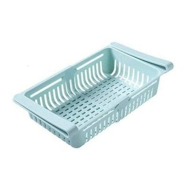 Expandable Food Organizer Basket For Refrigerator Shelf
