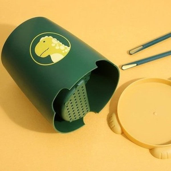 The Cartoon Dinosaur Knife Rack is the perfect addition to any kitchen. This cleverly designed knife rack has 5 slots to hold knives. Type: Knife Blocks & Holders