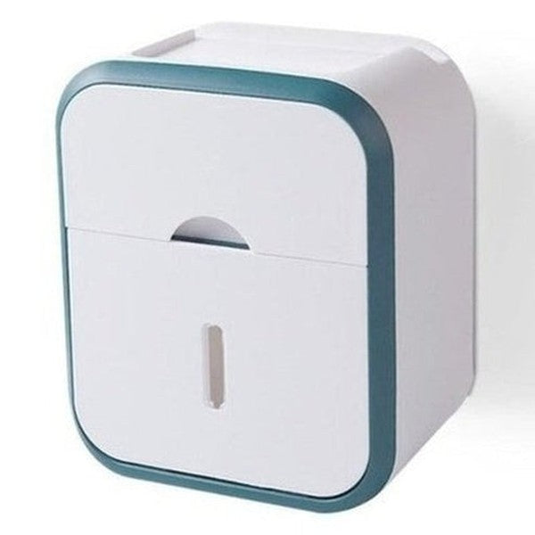 Punch-free Toilet Paper Holder Box Waterproof Tissue Storage Box Wall Mounted Bathroom Shelf Kitchen Bathroom Storage Holder. Type: Toilet Paper Holders.