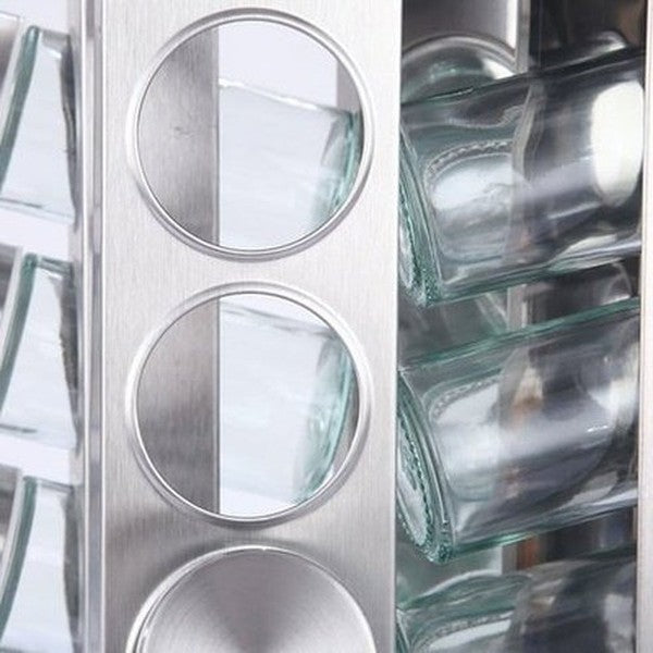 Rotating Stainless Steel Spice Organizer Rack