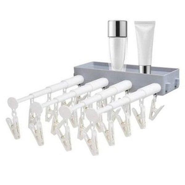 Space Saving Expandable Wall Mounted Clothes Drying Rack