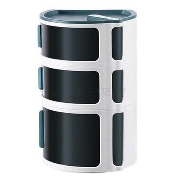 Modern Simple Multifunctional Shelf Creative Sliding Door Tissue Box Wall Mounted Plastic Shelf Stackable