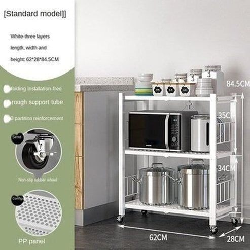 Rolling Multi-layer Storage Shelving