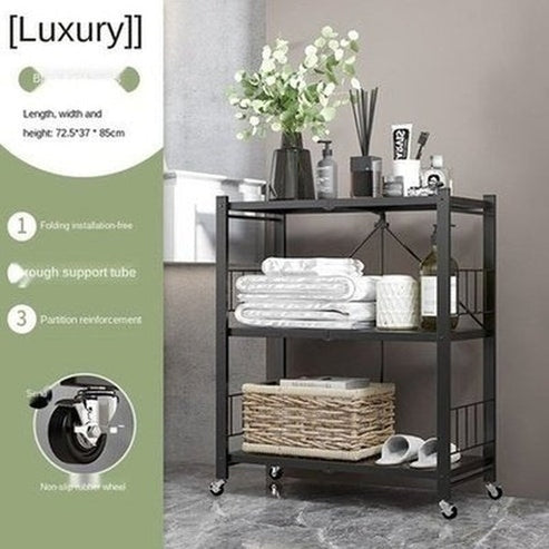 Rolling Multi-layer Storage Shelving