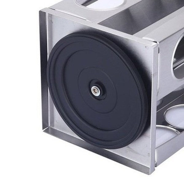 Rotating Stainless Steel Spice Organizer Rack