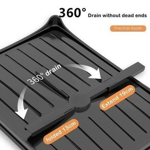 Metal Dish Drainer with Utensil Holder Rack. a must-have kitchen essential for storing and draining dishes. Kitchen Tools & Utensils > Dish Racks & Drain Boards