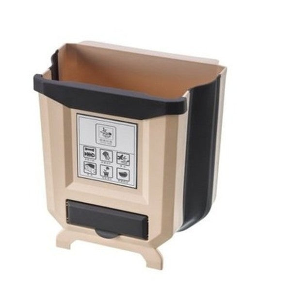 Large Capacity Collapsible Hanging Cabinet Trash Can Plastic Car Trash Can Kitchen Cabinet Garbage Storage. Waste Containment. Type: Trash Cans & Wastebaskets.