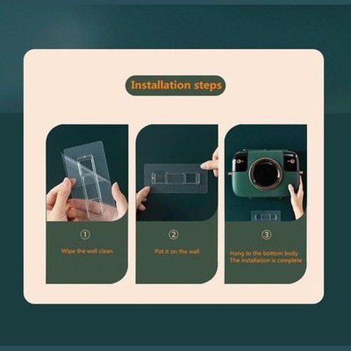 Camera Shape Waterproof Tissue Box Toilet Roll Paper Storage Rack Paper Towel Dispenser Wall Mounted Roll Paper Holder Rack. Type: Toilet Paper Holders.