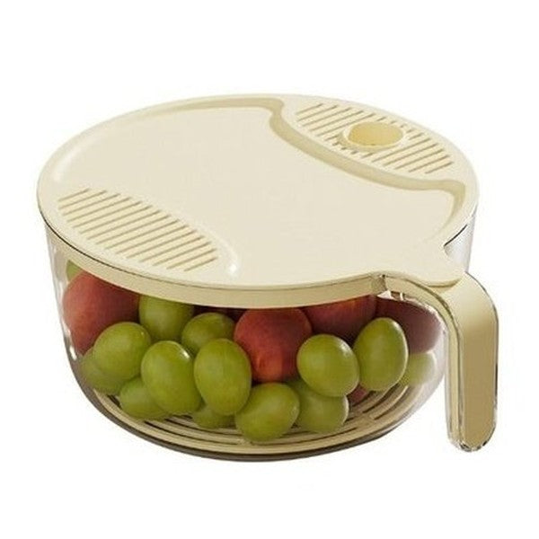 Multifunctional Rice Washing Drainage Basket Kitchen Vegetable Washing Basin Filtering Water Vegetable Drainage Storage Basket. Kitchen Tools: Colanders & Strainers