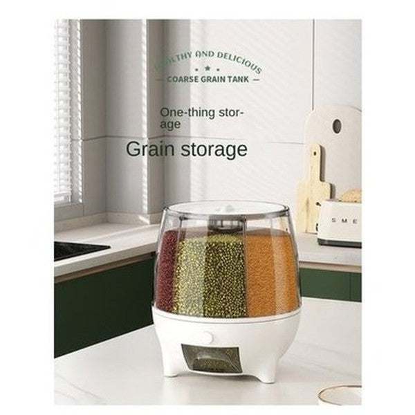 360° Swivel Sealed Rice Storage Dispenser Bucket. Large Capacity Cereal Grain Rice Storage Container. Sealed Cereal Dispenser. Type: Food Storage Containers.