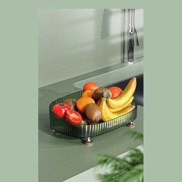 Acrylic Tray Cosmetic Organizer Desktop Decorative Makeup Storage Box Plate Home Fruit Seasoning Storage Rack Desktop Shelf. Type: Household Storage Containers