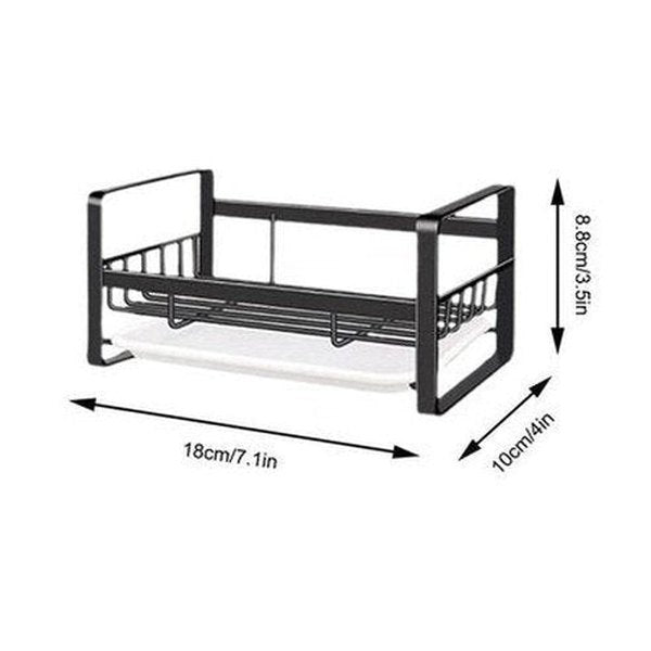Large Sponge Holder Kitchen Sink Shelf Holder Cleaning Brush Soap Organizer Storage Rack with Drain Tray. Kitchen Organizers: Kitchen Utensil Holders & Racks.