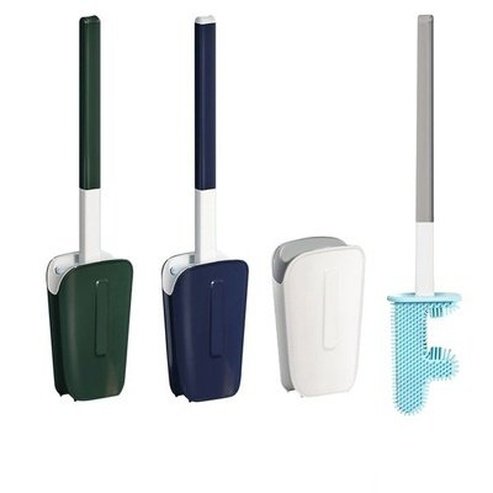Wall Mount Toilet Brush Holder Quick Dry Cactus Toilet Brush No Dead Angle Leakproof Water Belt Base Soft Flat Head. Bathroom Accessories: Toilet Brushes and Holders.